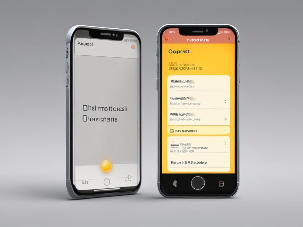 A close up shot of a smartphone displaying a clean