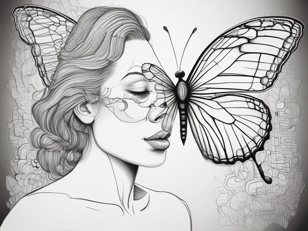 **Prompt for AI Image Generator:**

Create a high-quality illustration centered around the concept of transformation and metamorphosis, inspired by Maya Angelou's quote on beauty and struggle. The image should depict a single, majestic butterfly emerging from a delicate, semi-translucent cocoon. The butterfly should be vibrant, showcasing its stunning wings in shades of deep red and soft gold, symbolizing beauty and rebirth.

The composition should be clean and simple, with the butterfly positioned in the u