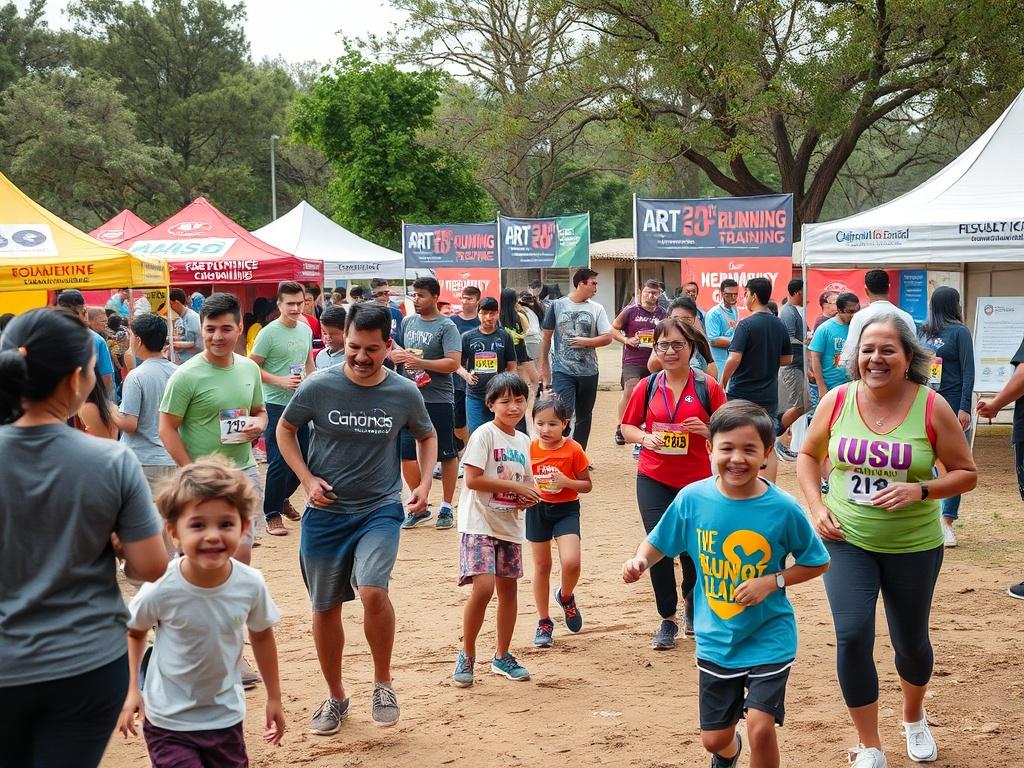 A lively community engagement day organized by ART OF RUNNING,