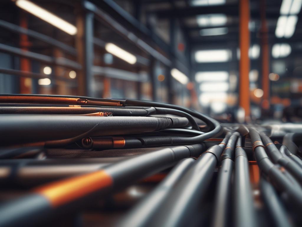 A striking close-up image of a heat trace solution installation in an industrial setting, showcasing the heat trace cable integrated into pipes and equipment. The background is softly blurred to emphasize the cables, reflecting a commitment to safety and functionality.
