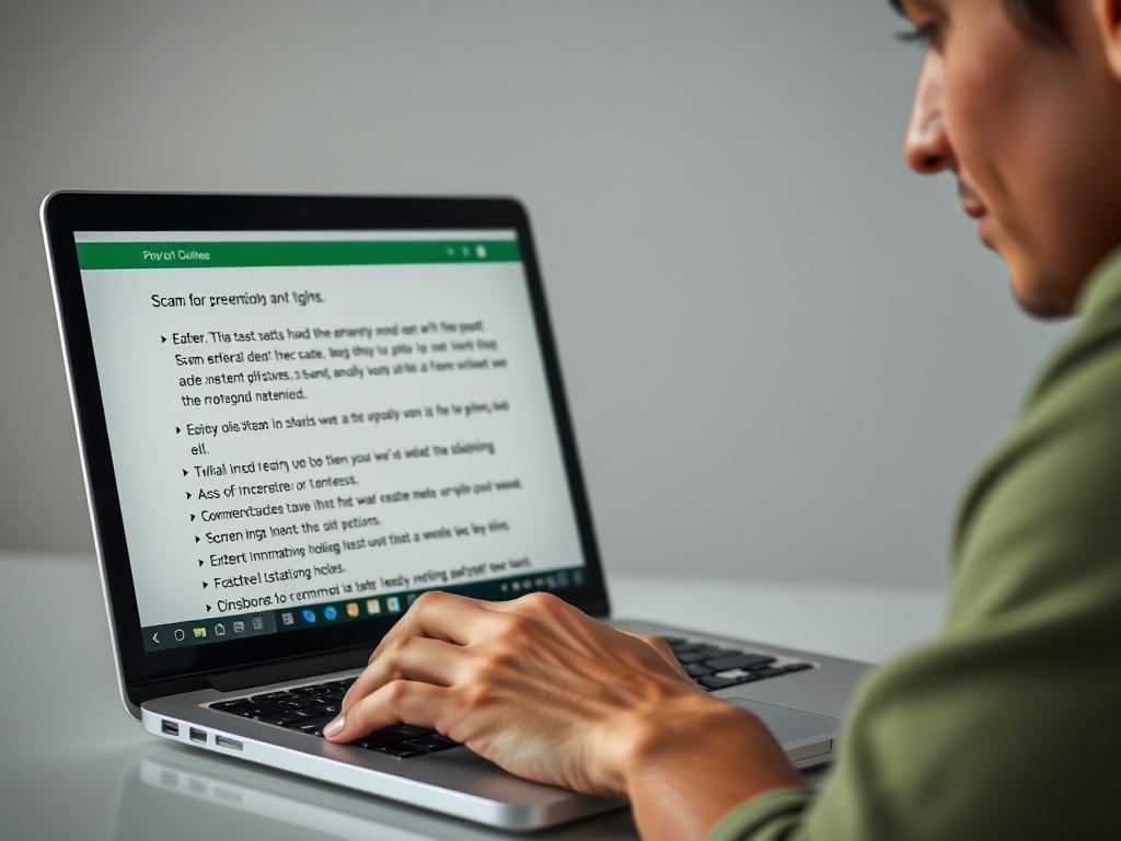 A close up shot of a person using a laptop,