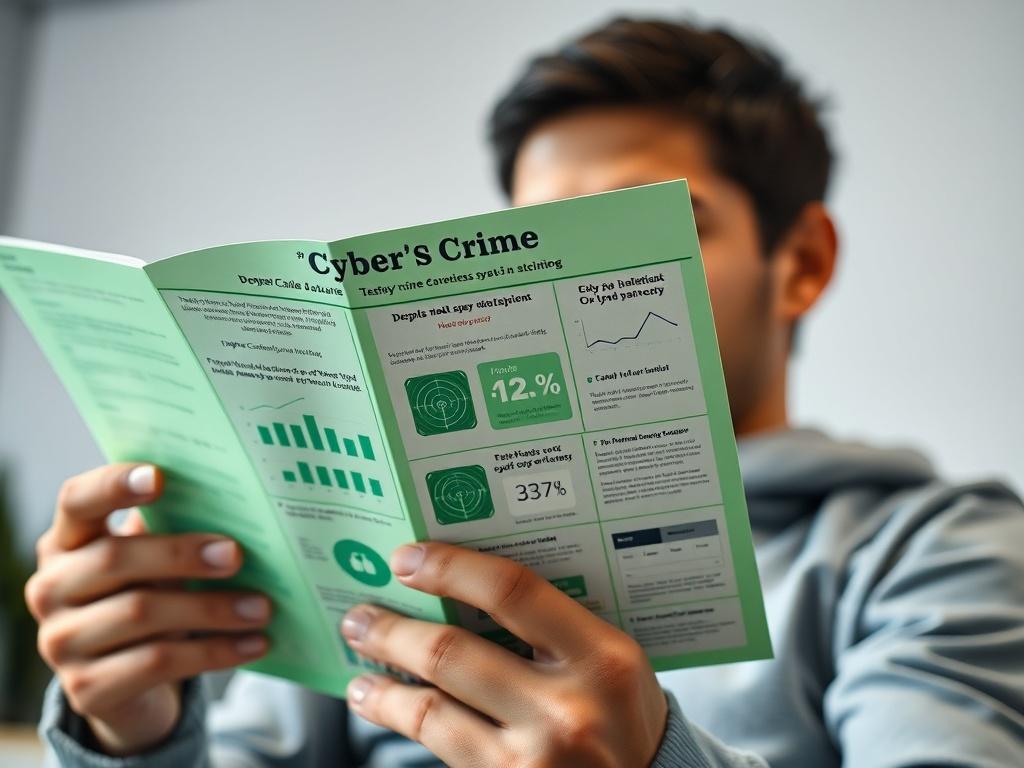 A close up shot of a person reading an informative