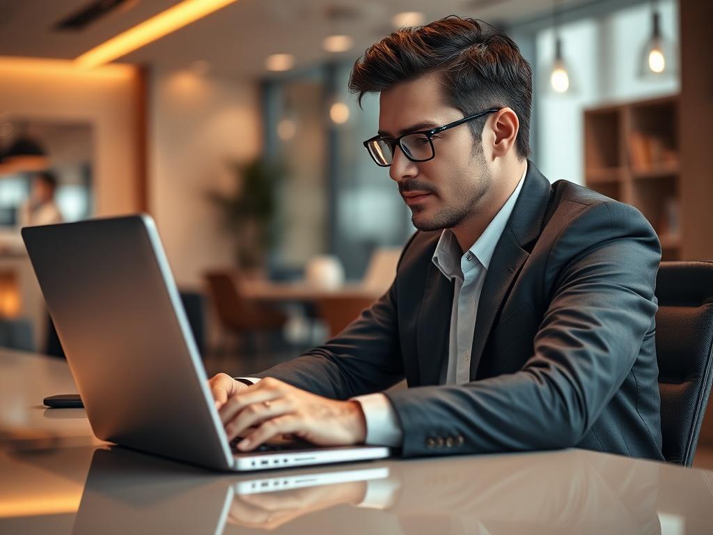 A close up shot of a confident individual sitting at