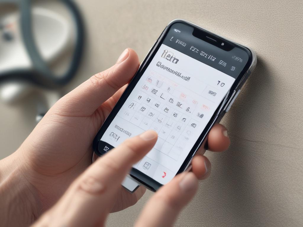 A close up shot of a smartphone displaying a calendar