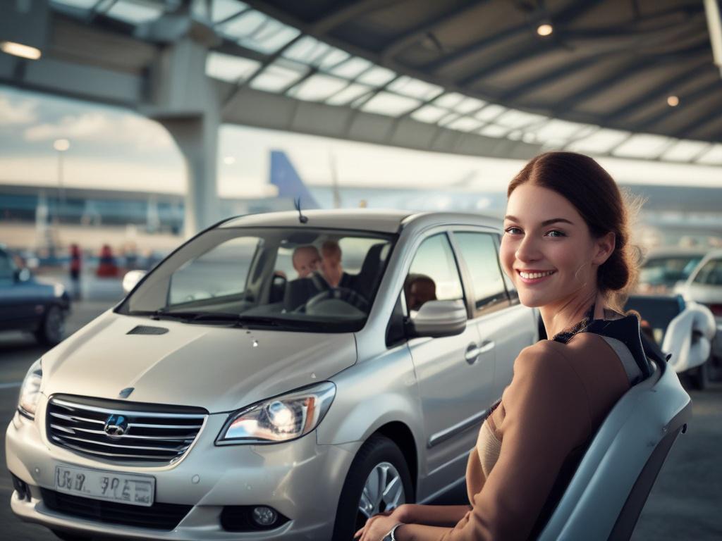 A close up shot of a professional driver assisting a