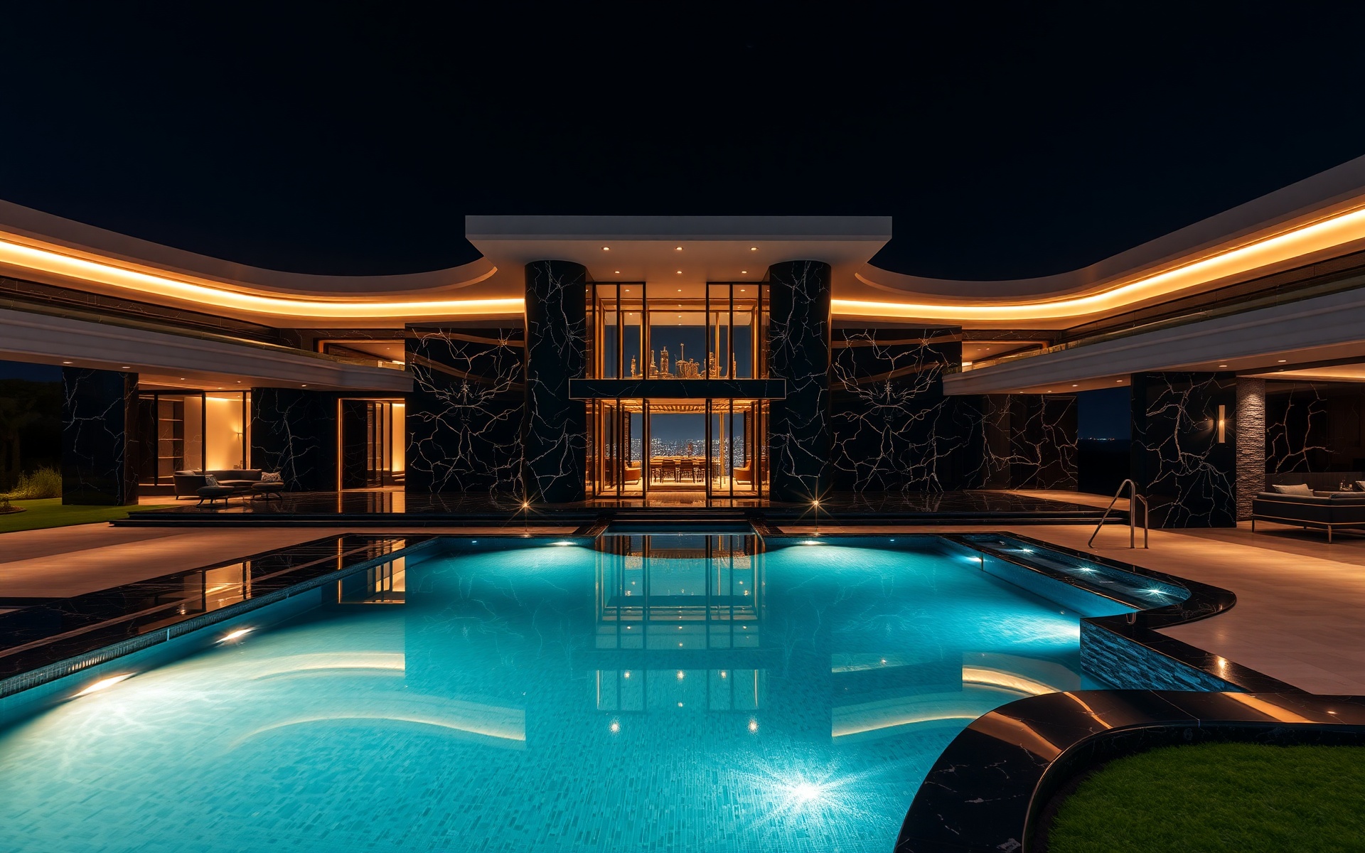Luxury Mansion Background