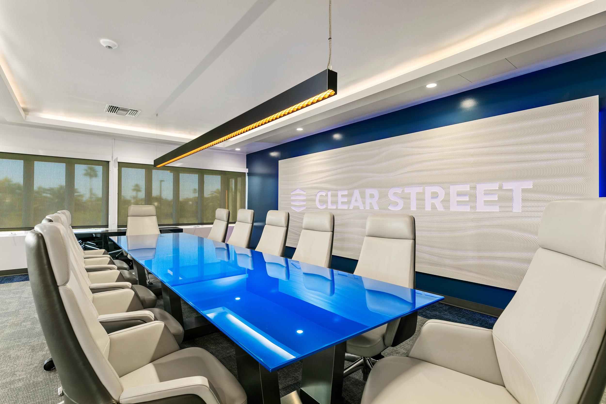 Clear Street Fin Tech boardroom