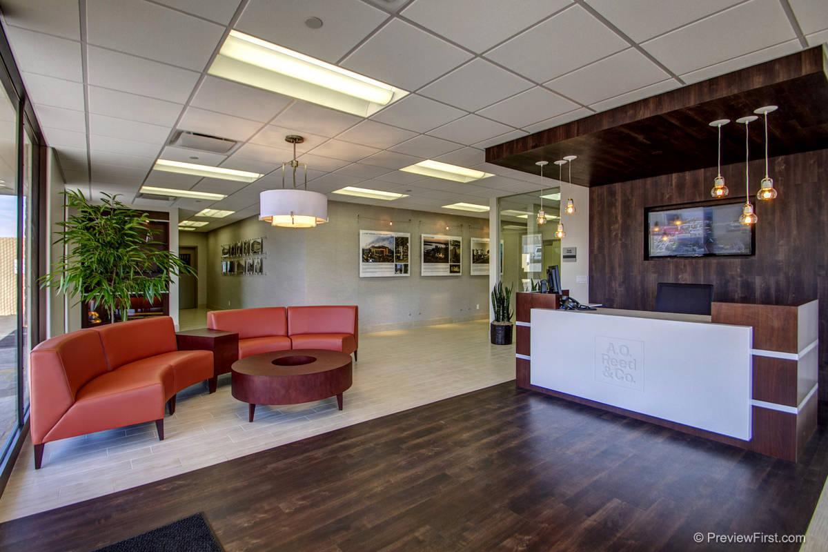 Lobby in office space