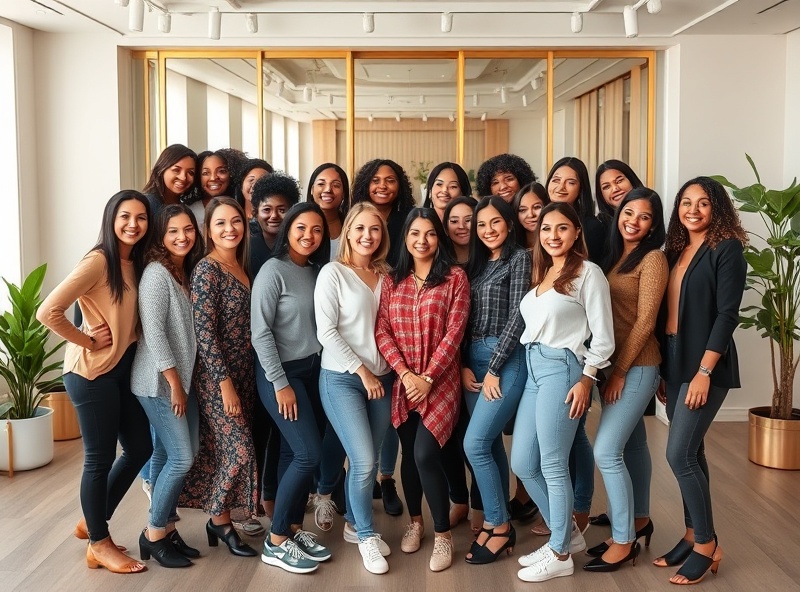 Team of professional women leaders