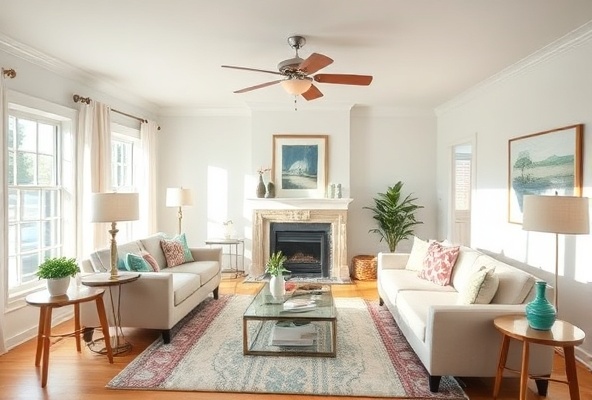 After: Fresh paint, modern styling, bright and inviting space