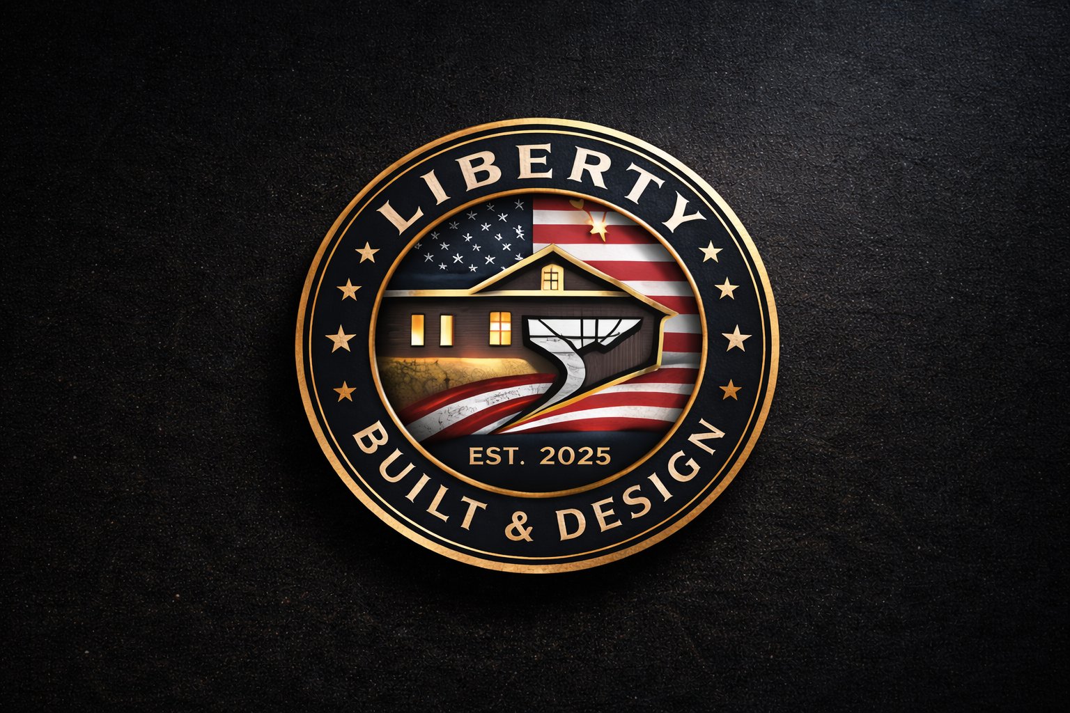 Liberty Built & Design Logo