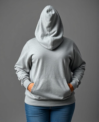 Gray Hooded Sweatshirt