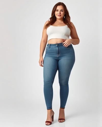 Medium Wash Blue Jeans