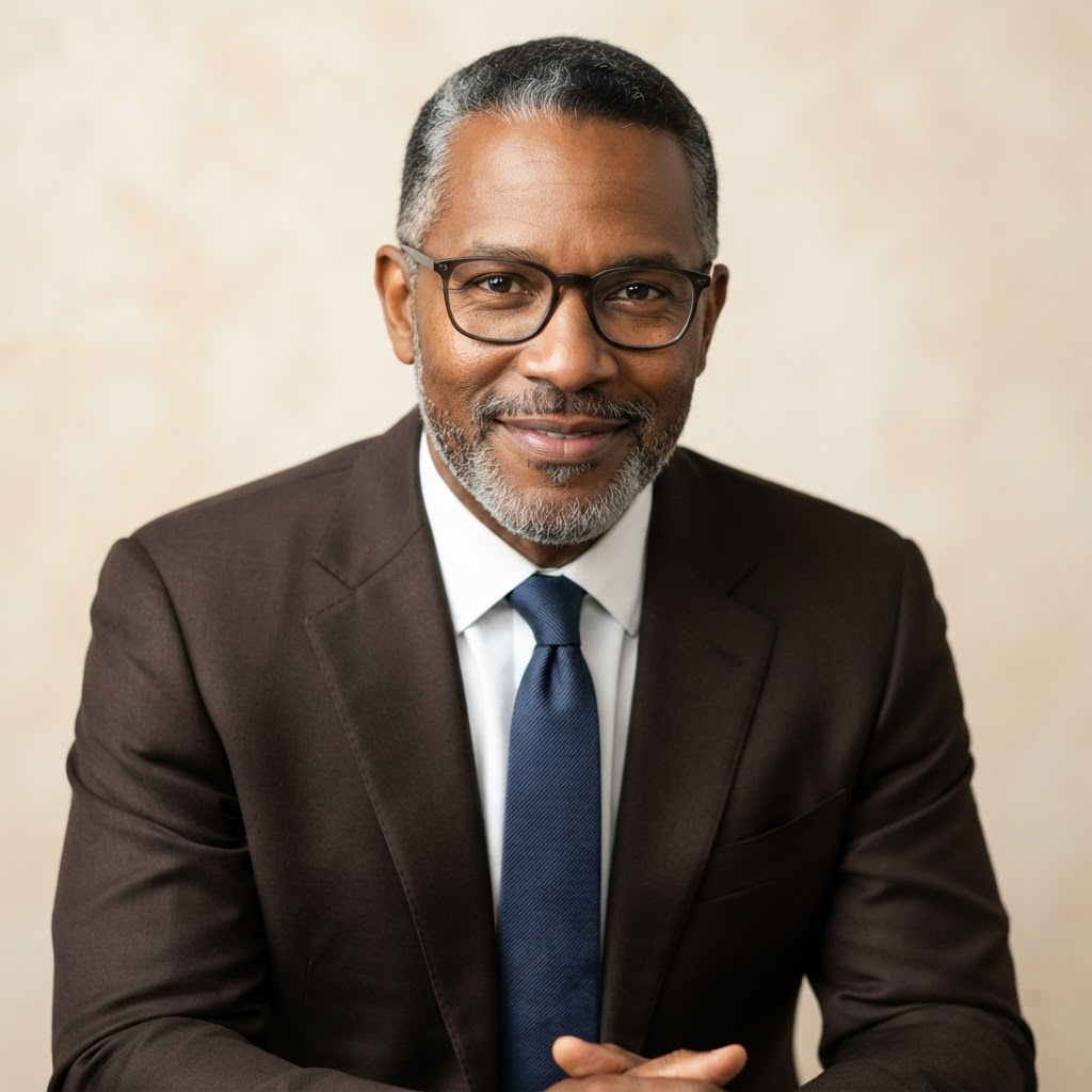 Portrait of Marcus Bennett, Chief Technology Officer at Morrowgrid Health