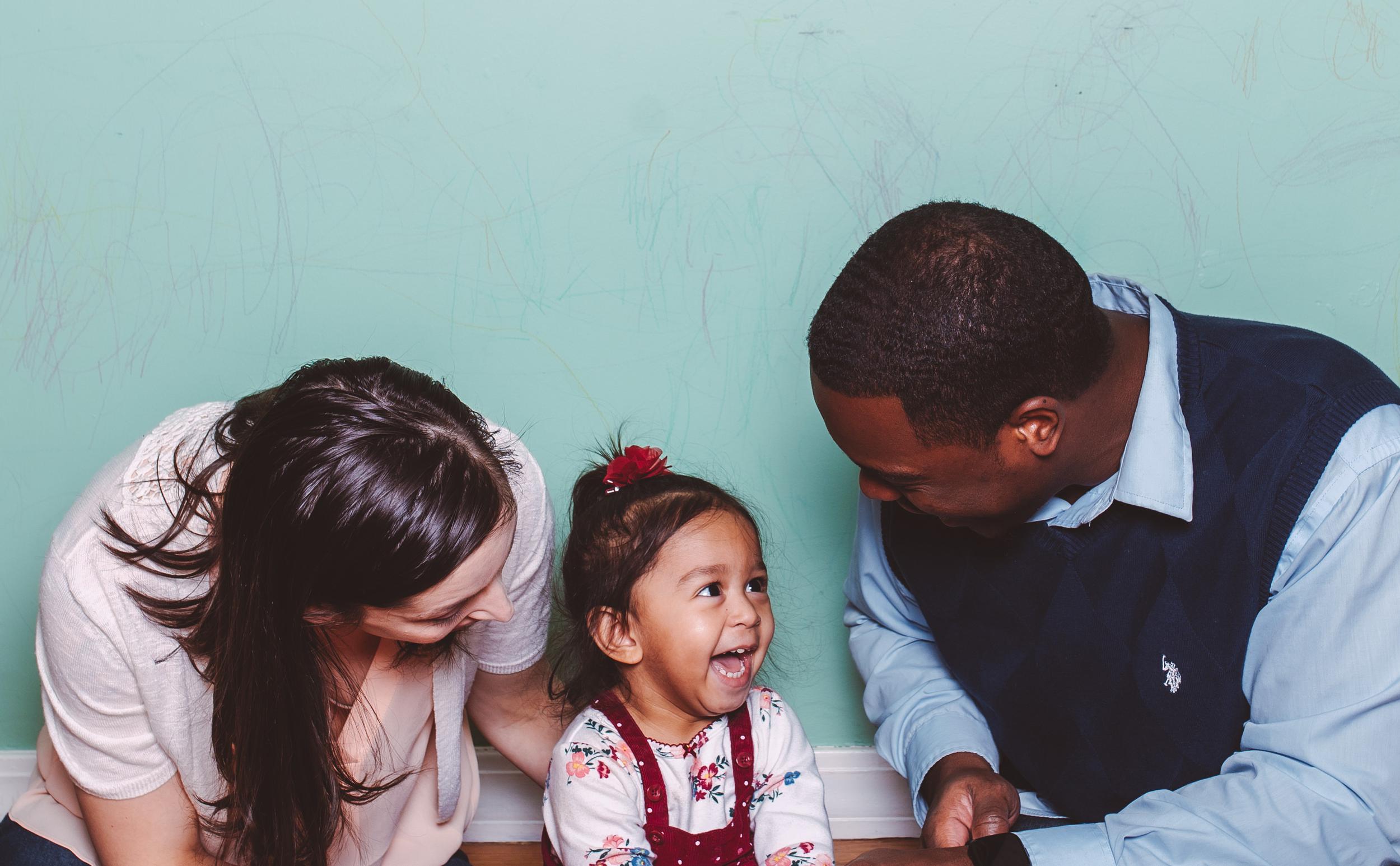 Parents with young child