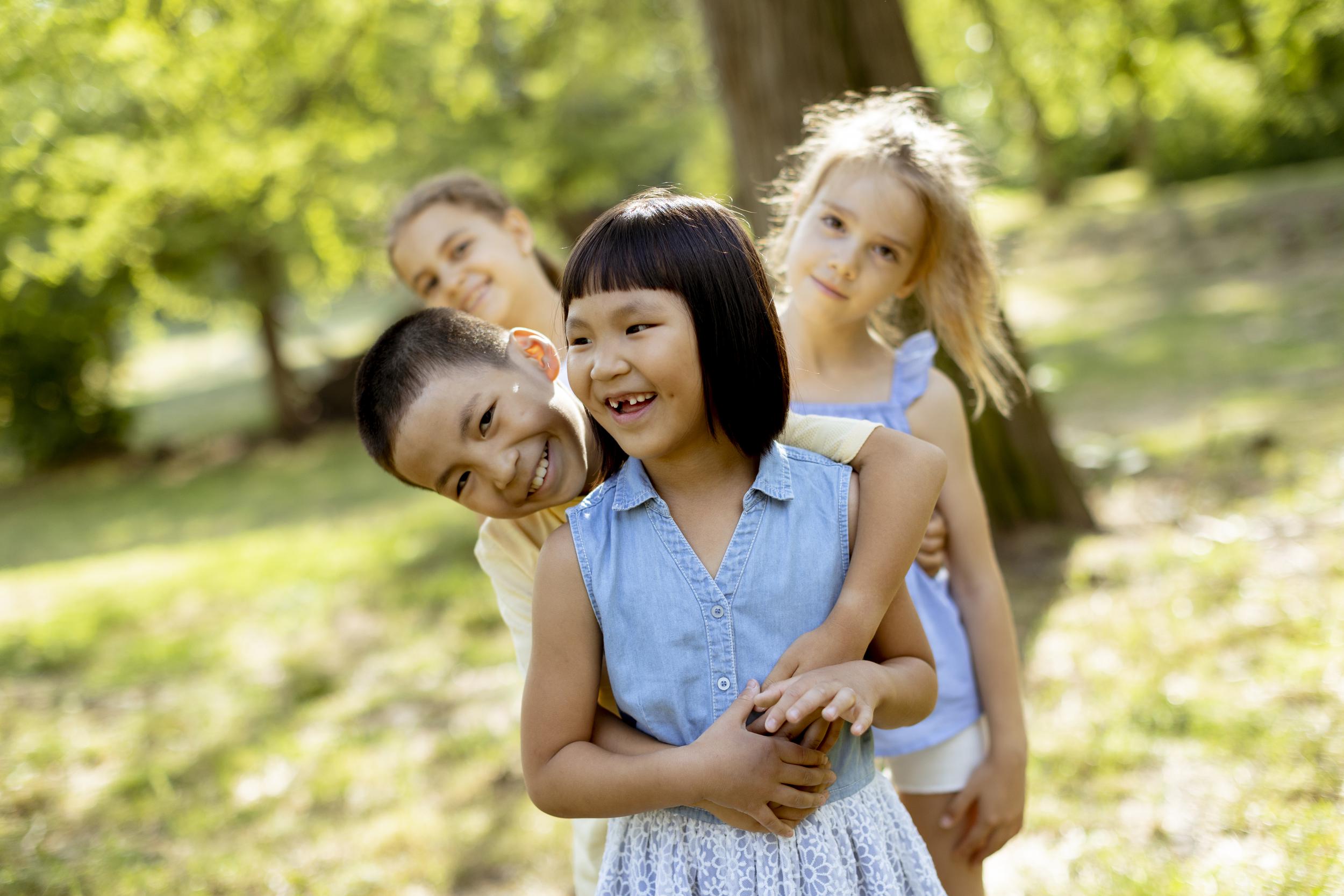 Children playing outside