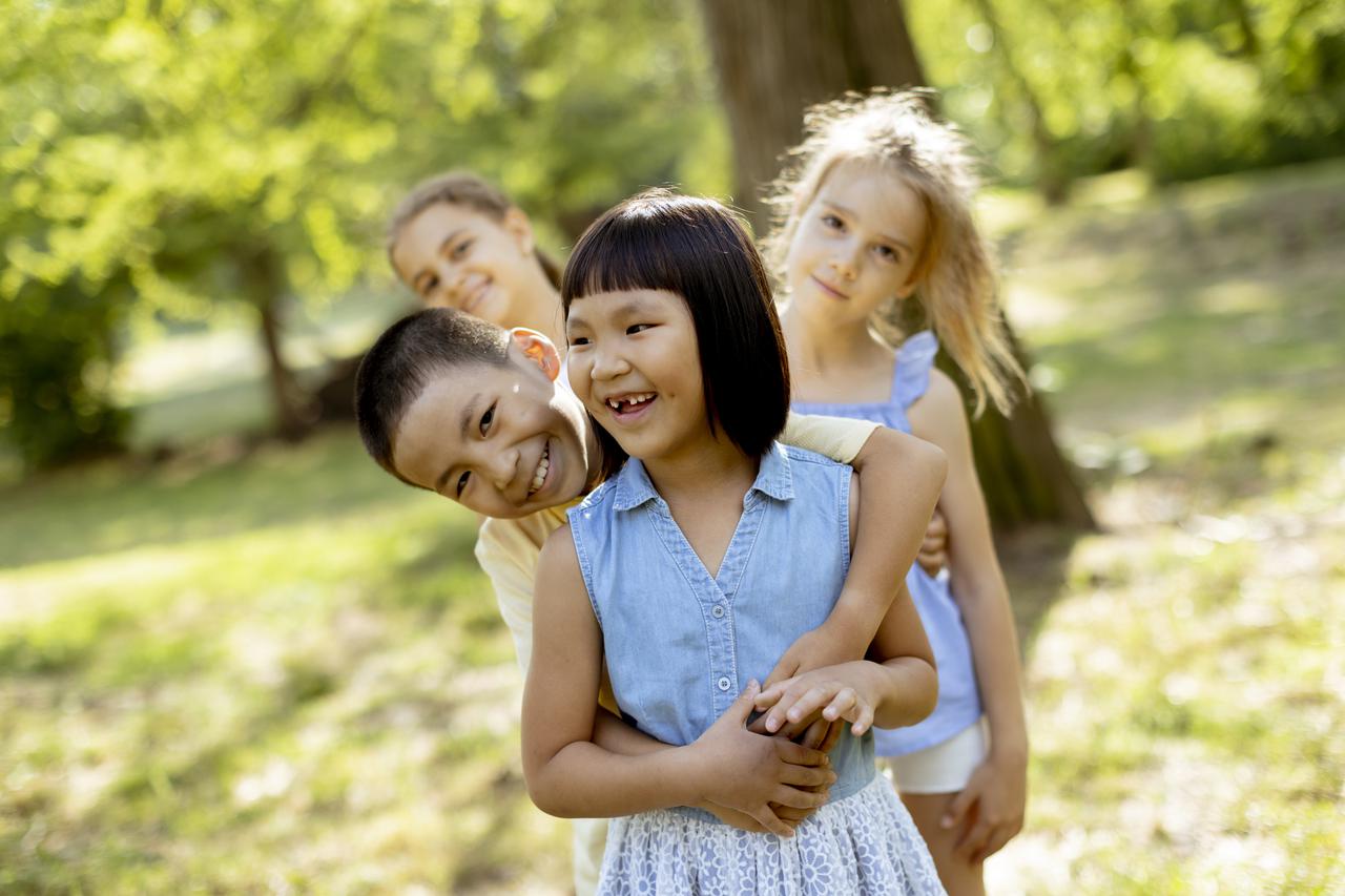 Children playing outside