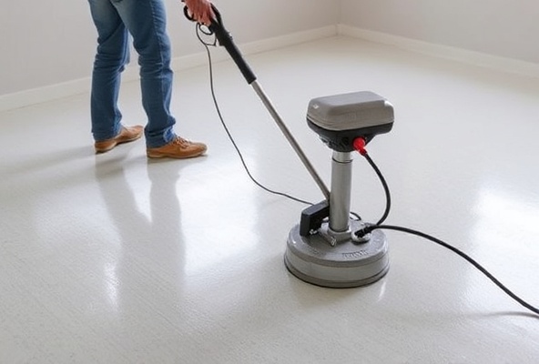 Professional floor levelling work