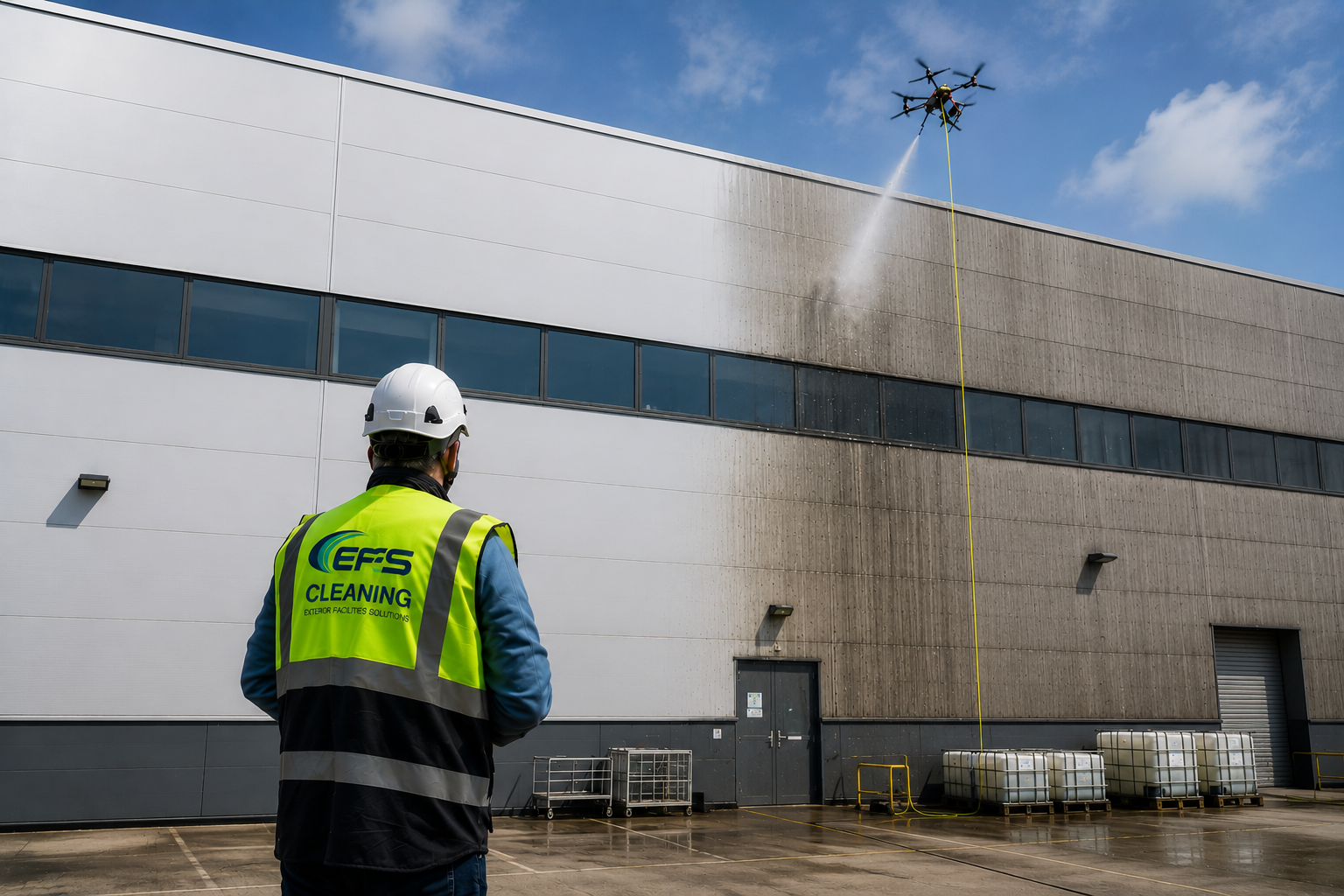 Drone cleaning services