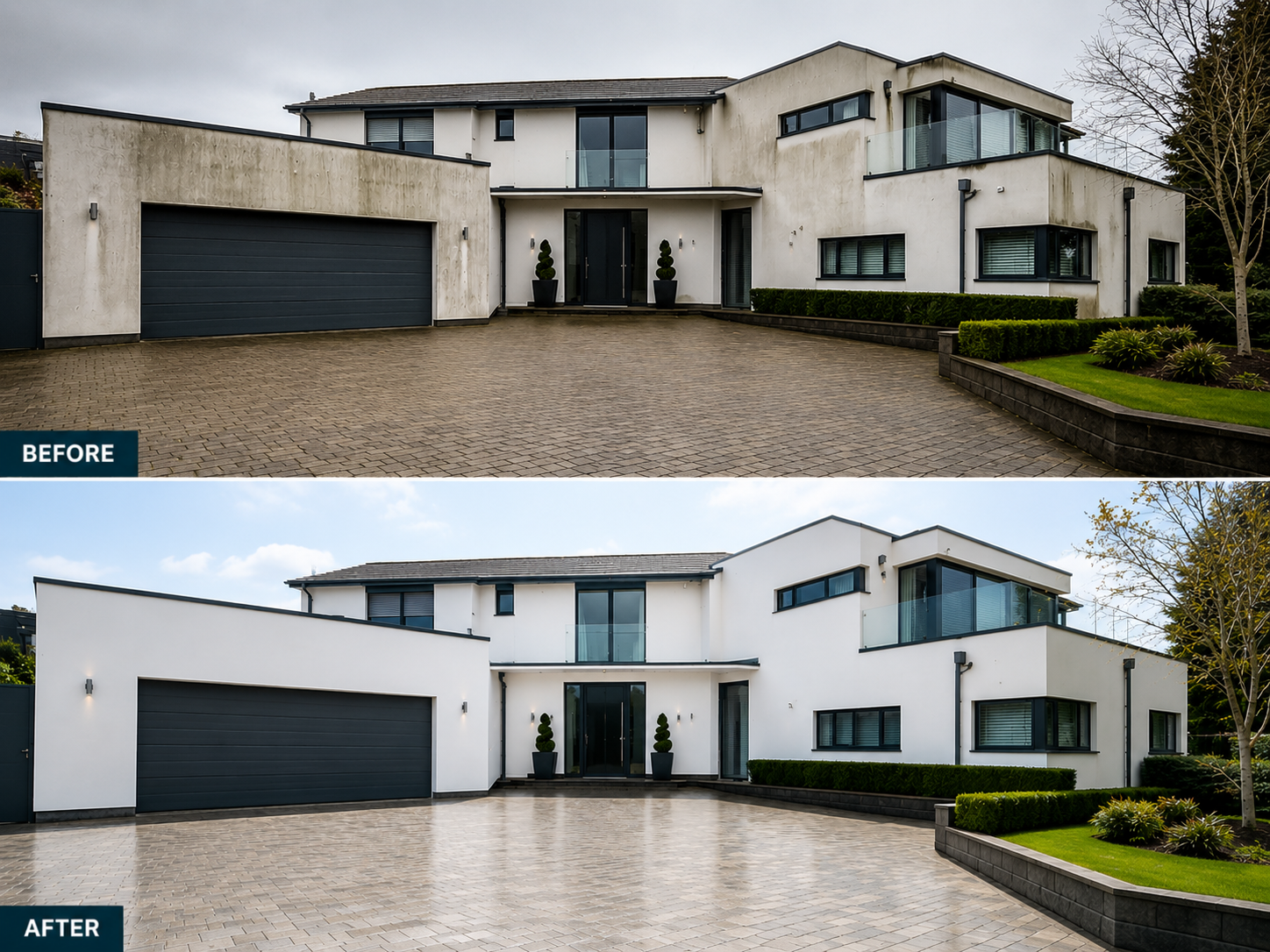 Exterior and interior cleaning restoration