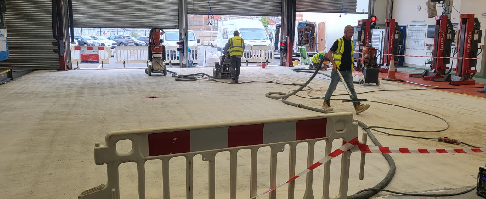 Professional floor grinding and preparation