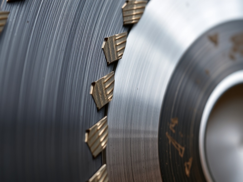 Close-up of diamond grinding segments