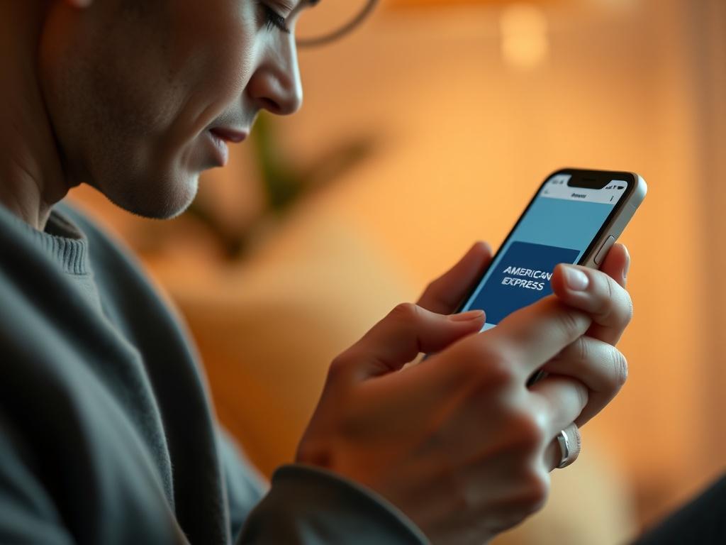 A close up shot of a person checking their American