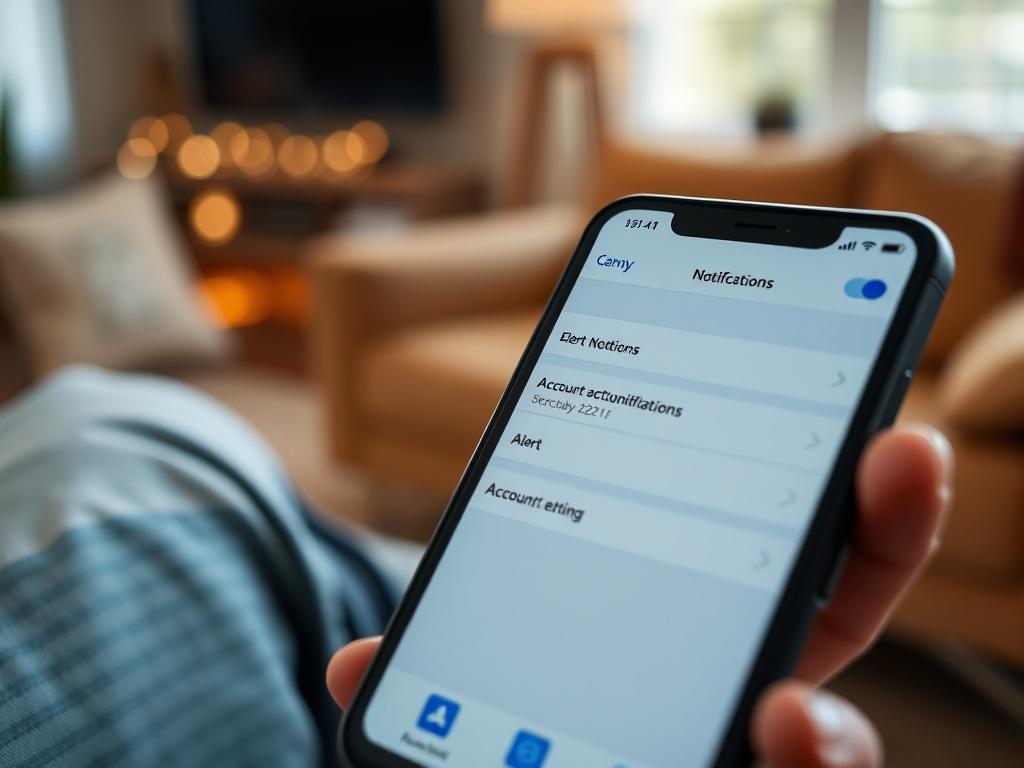 A close up shot of a smartphone showing the account
