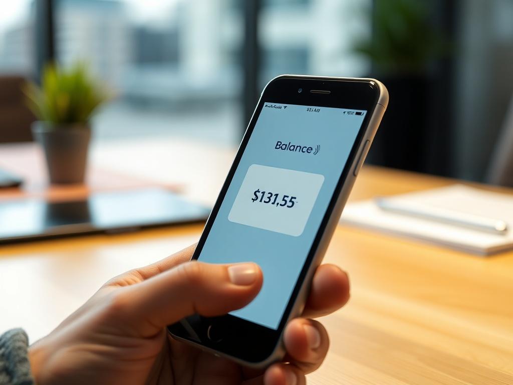 A close up shot of a smartphone displaying an Amex