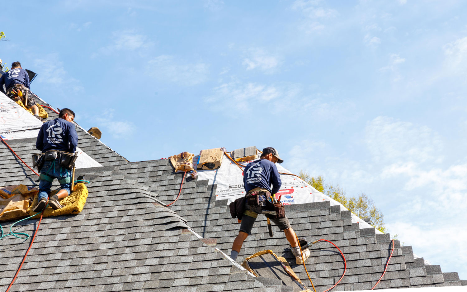 Professional roof inspection