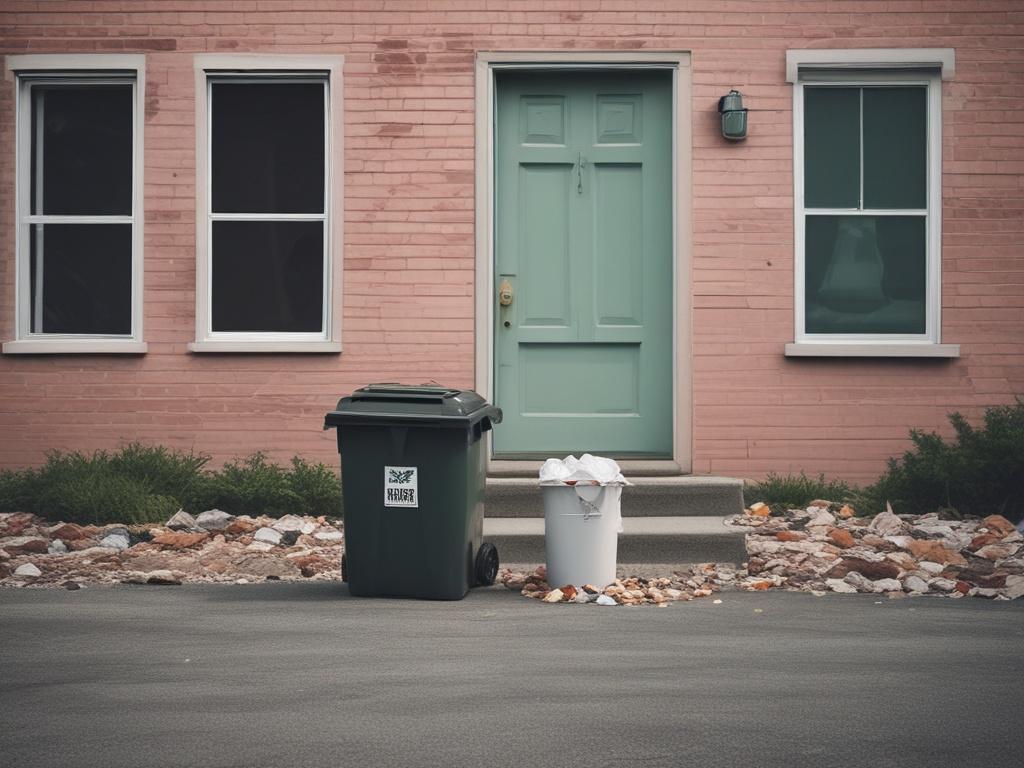 weekly trash pickup, clean apartment, waste management