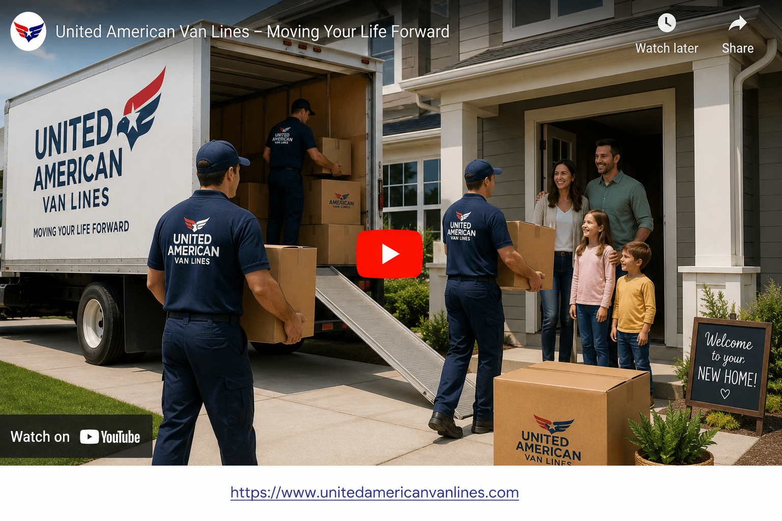 Professional movers moving furniture