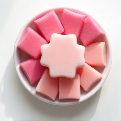Pink wax melts