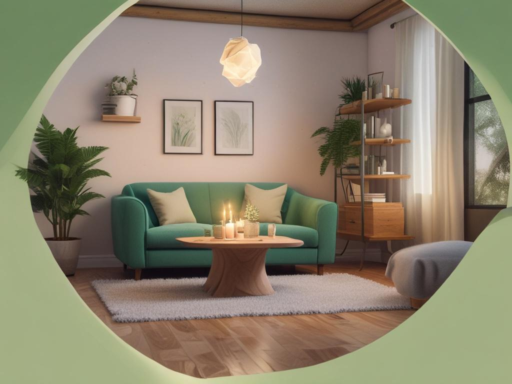 A serene and inviting interior of a psychic consultation space