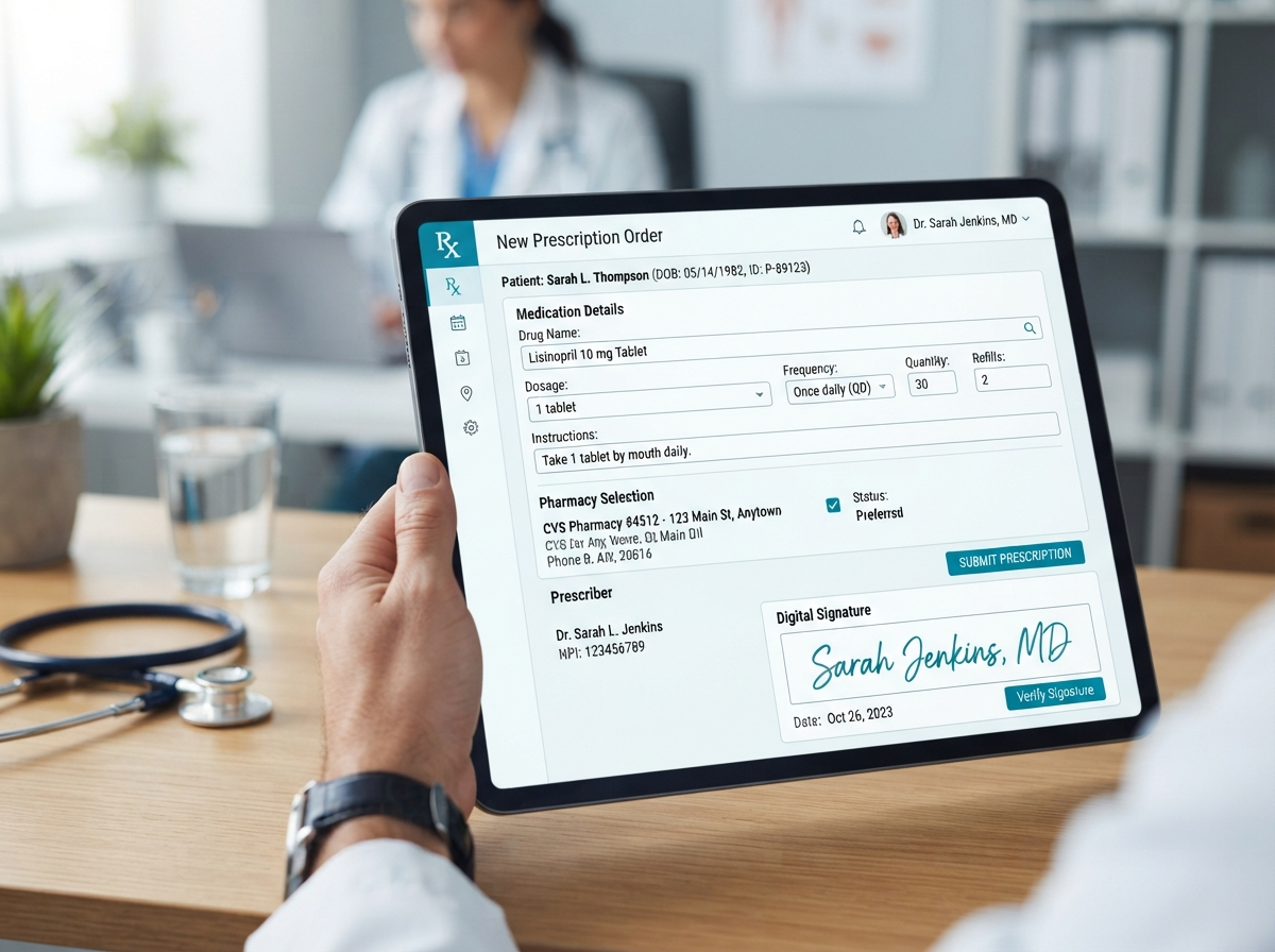 E-Prescription interface