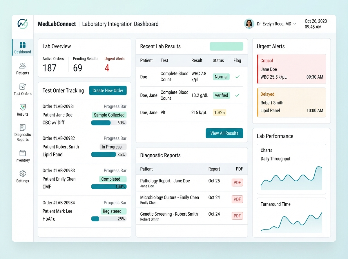 Laboratory integration dashboard