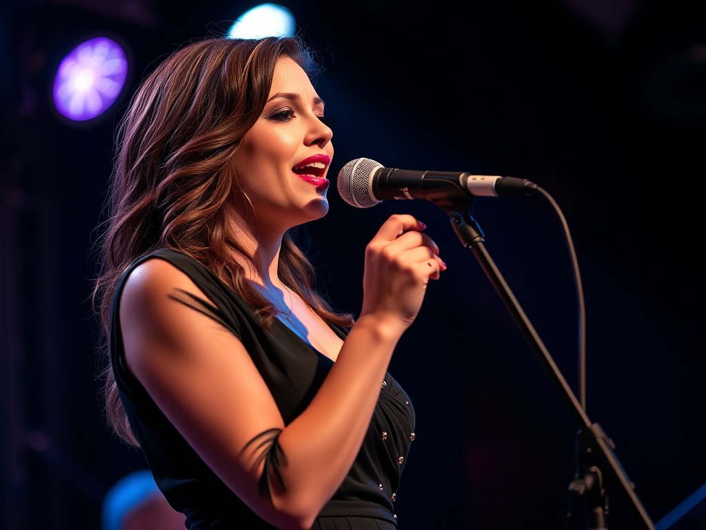 Elena Vaughn performing