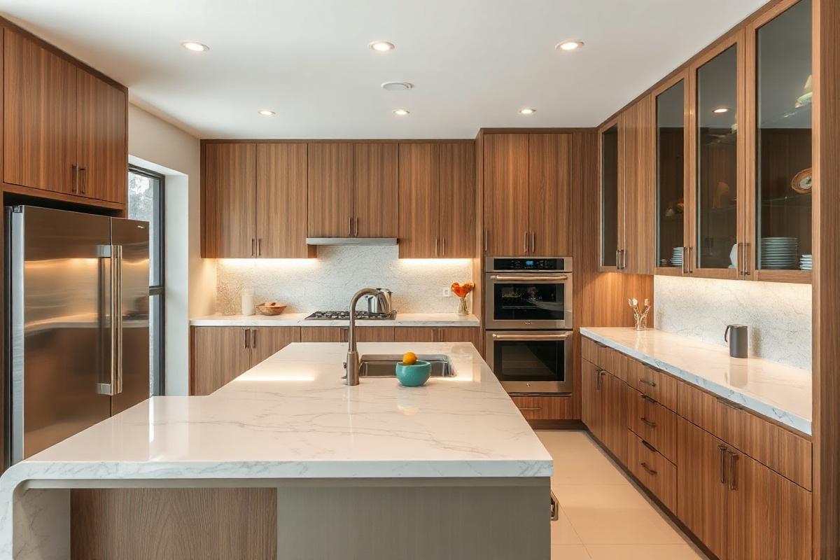 Contemporary Villa Kitchen - After