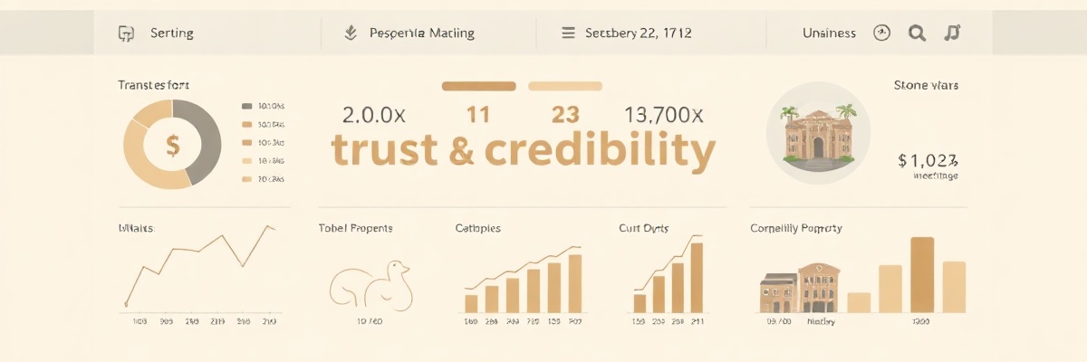 Trust and credibility metrics dashboard