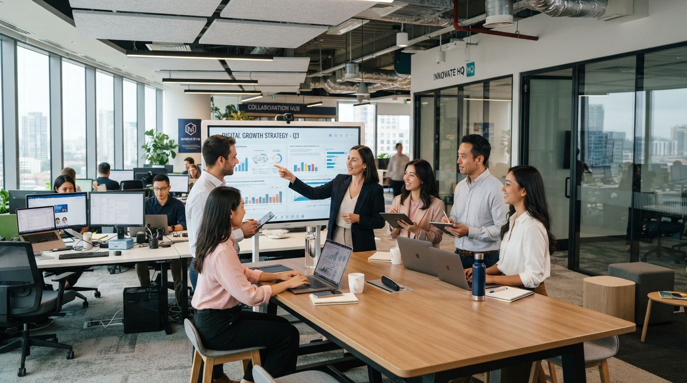 Professional business collaboration
