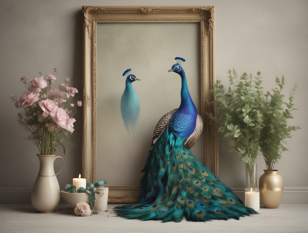custom gifting, elegant decor, peacock design, celebrations