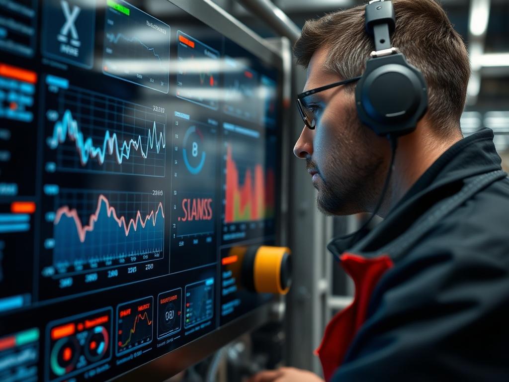 A close up of a digital dashboard displaying real time