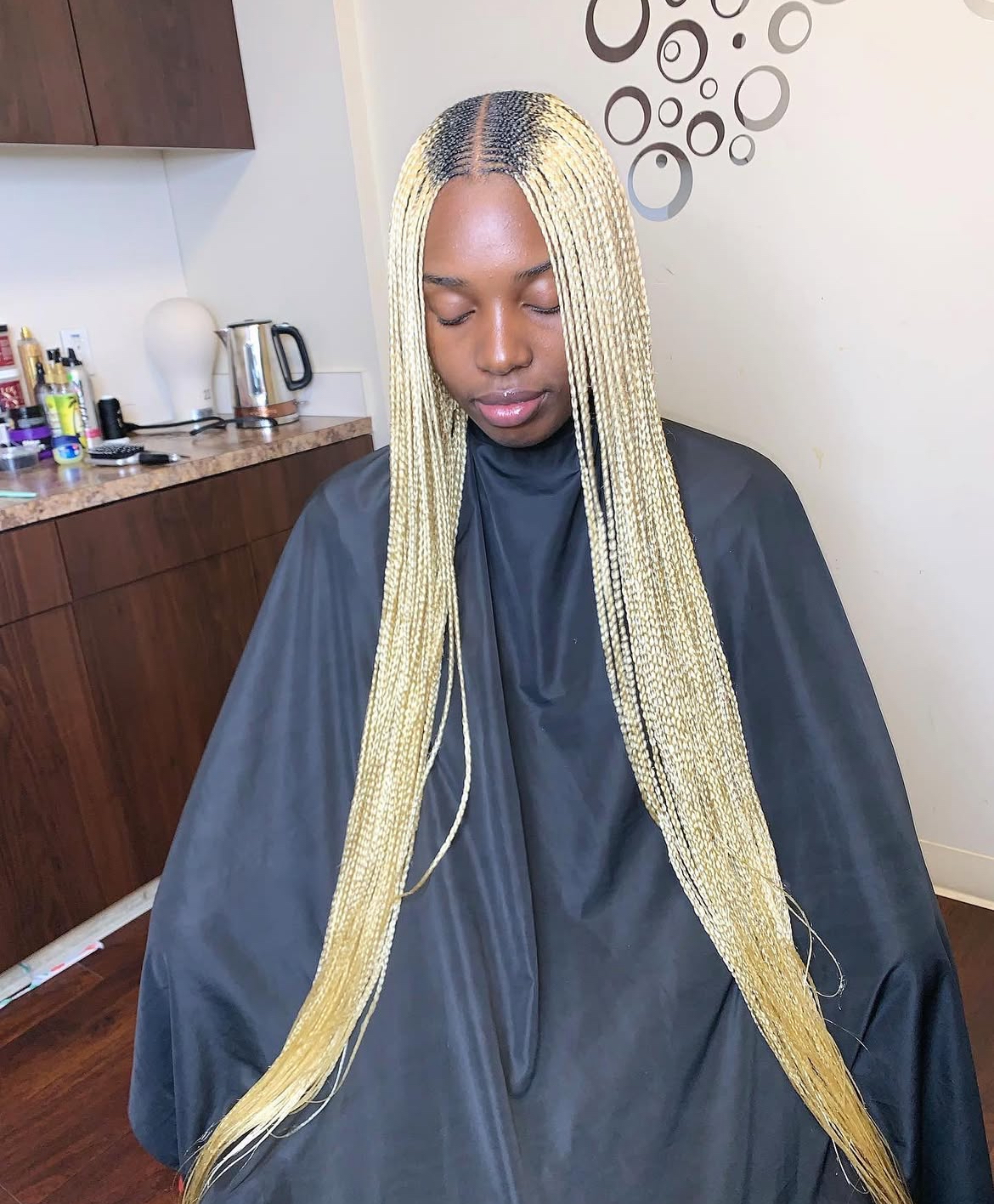 Box Braids styling