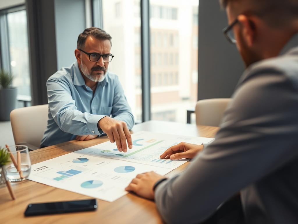 A detailed view of a strategic planning session in a