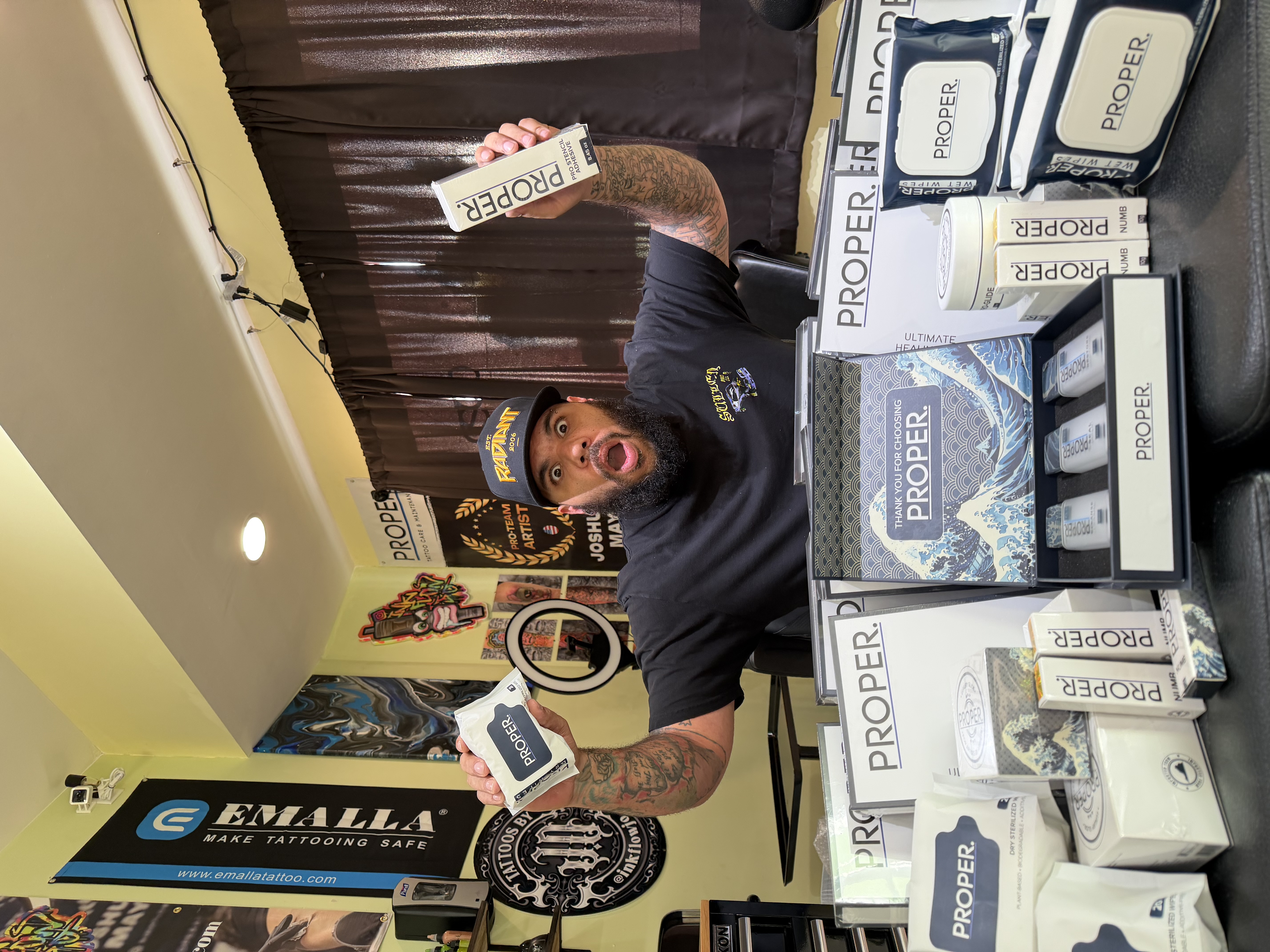 Inkflowjo at work in studio