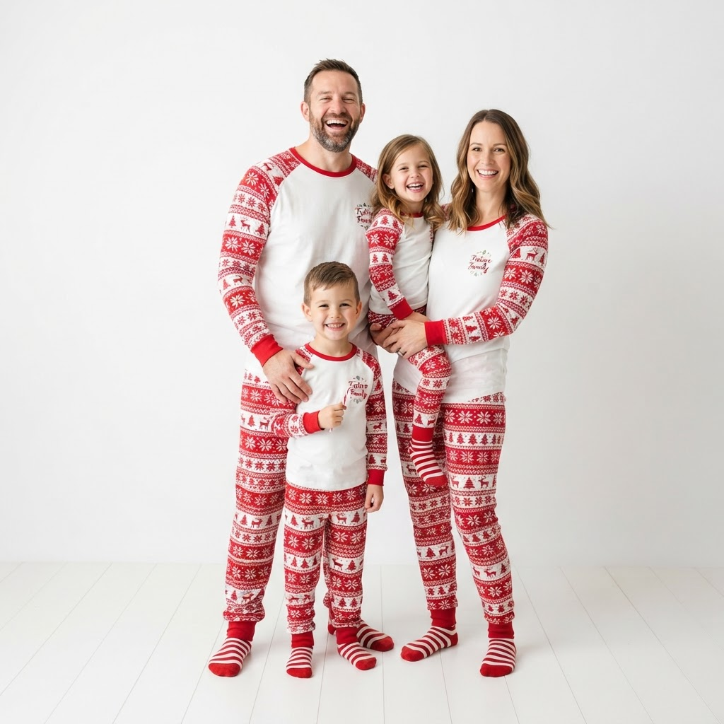 Matching Family Holiday Pajamas