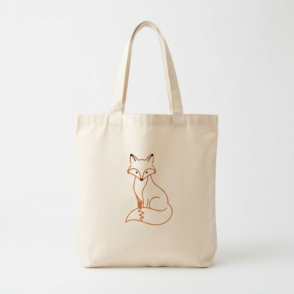 Fox Canvas Tote Bag