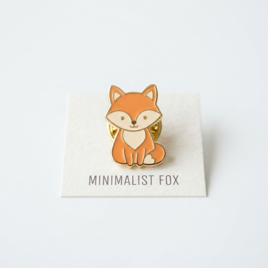 Cute Fox Enamel Pin