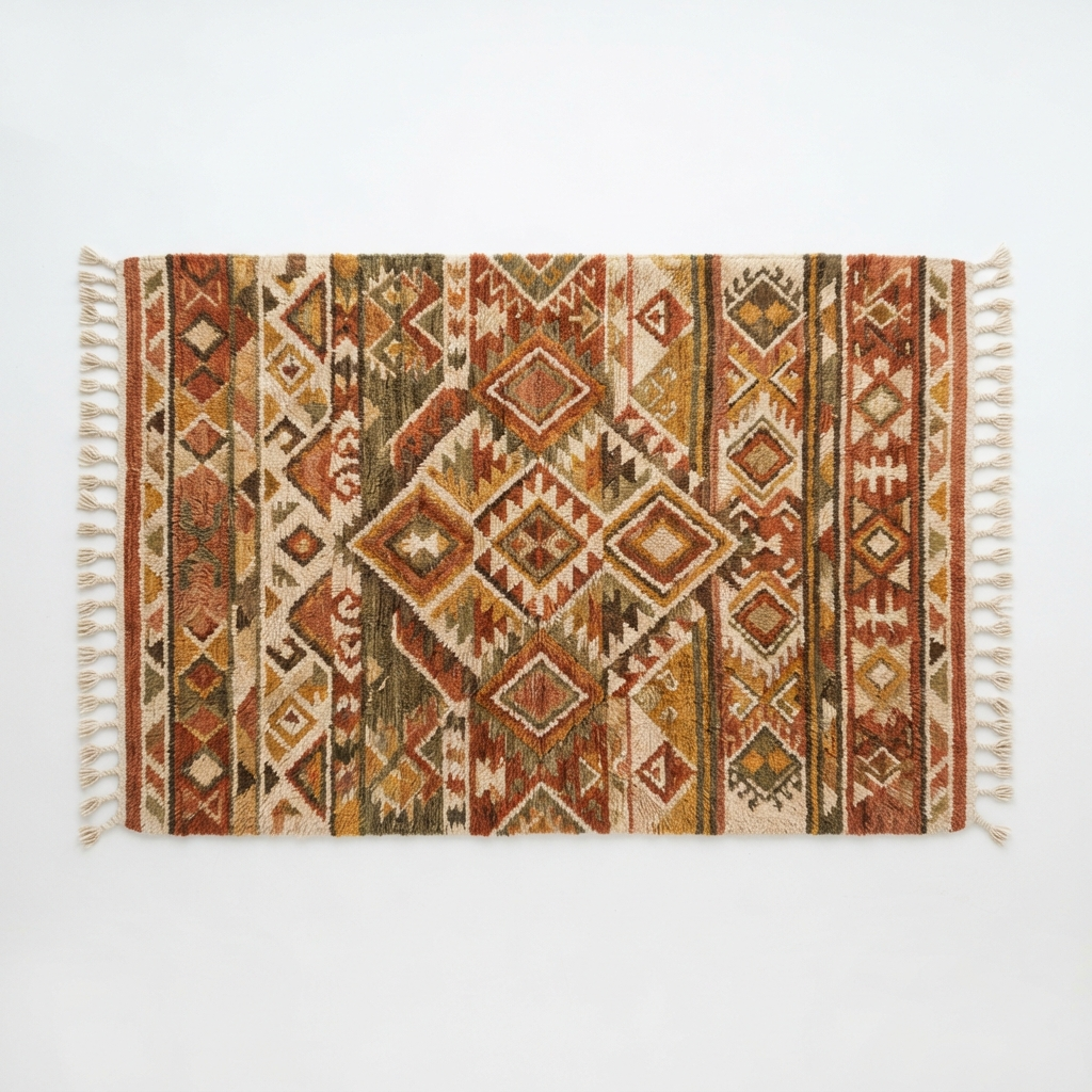 Boho Tribal Area Rug