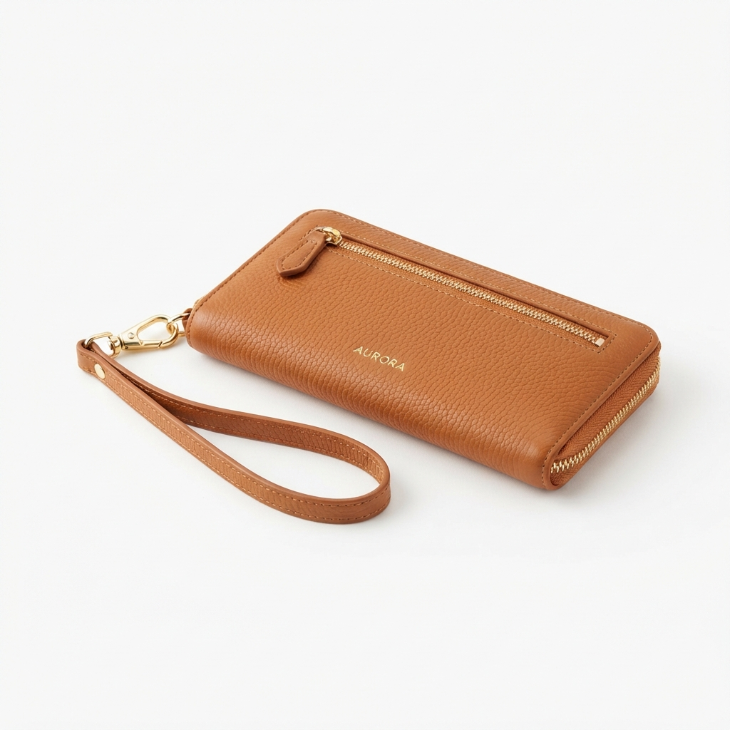 Matching Leather Wallet Wristlet